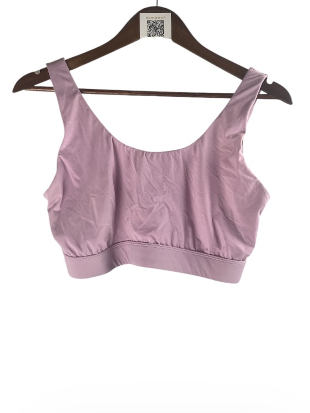 Joyspun Women’s Pink Scoop-Neck Stretch Sports Bra Top XXXL
